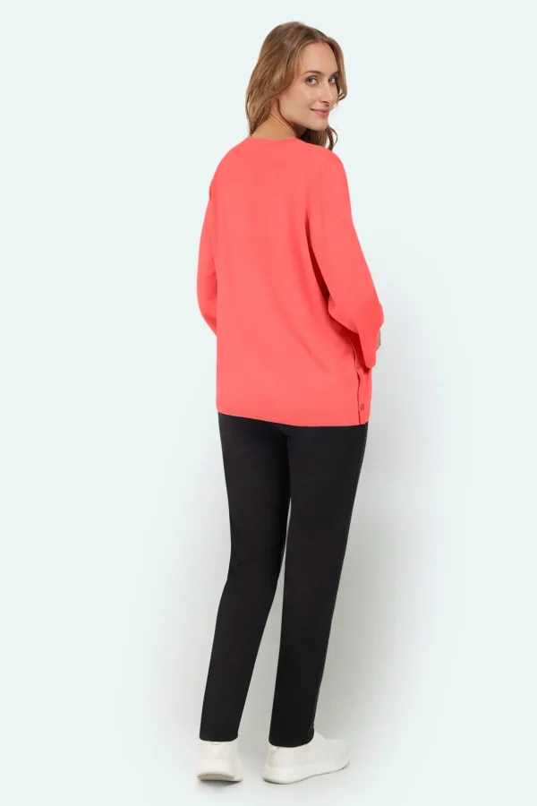 3/4 Sleeve Pullover - Melon