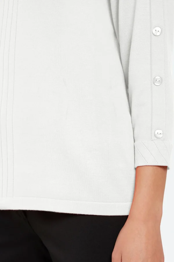 3/4 Sleeve Pullover - Off White