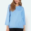 3/4 Sleeve Pullover - Oxygen