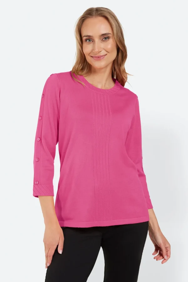 3/4 Sleeve Pullover - Pink