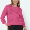 3/4 Sleeve Pullover - Pink