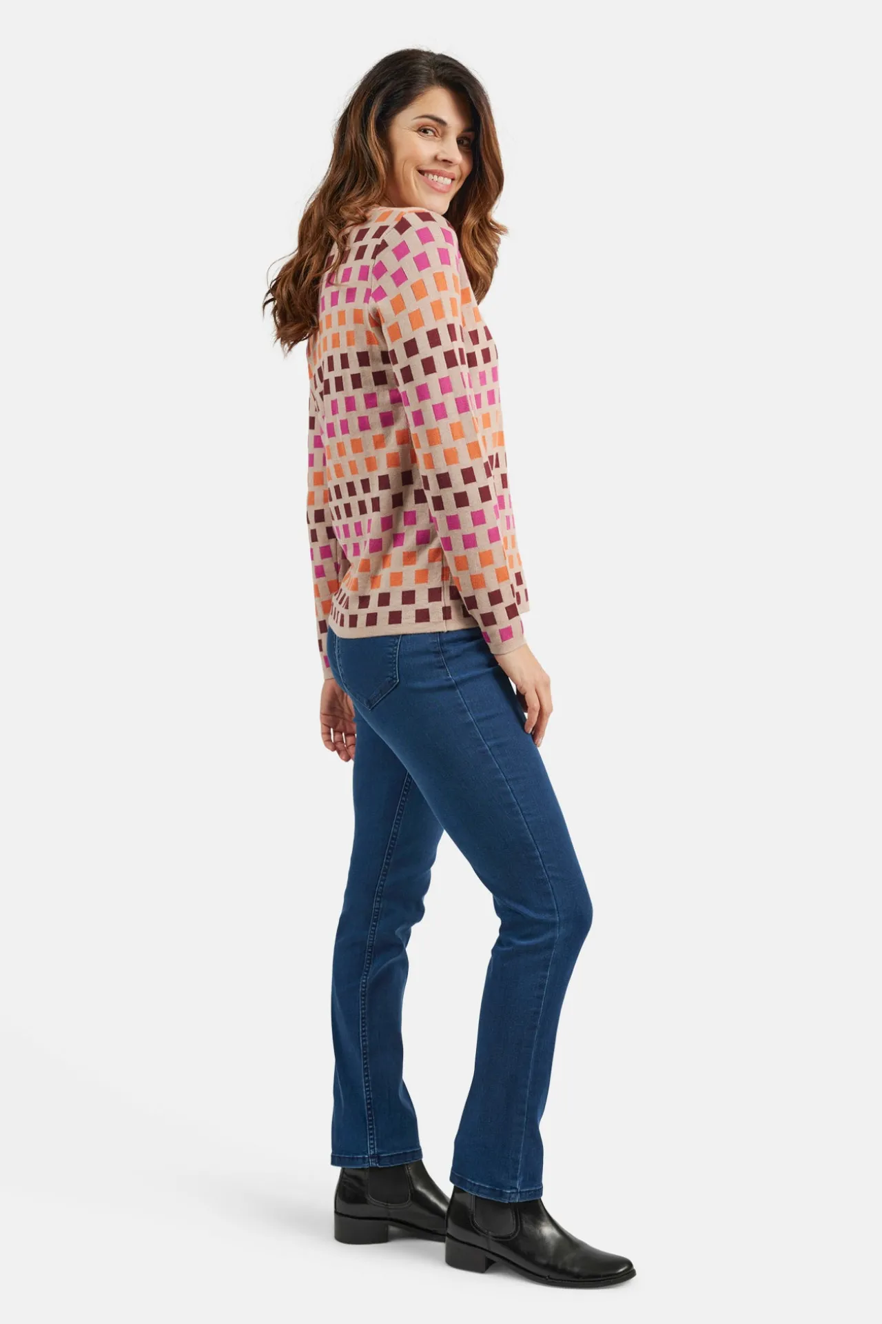 strik_pullover__fuchsia_r_2.webp Strik pullover - Fuchsia Rød