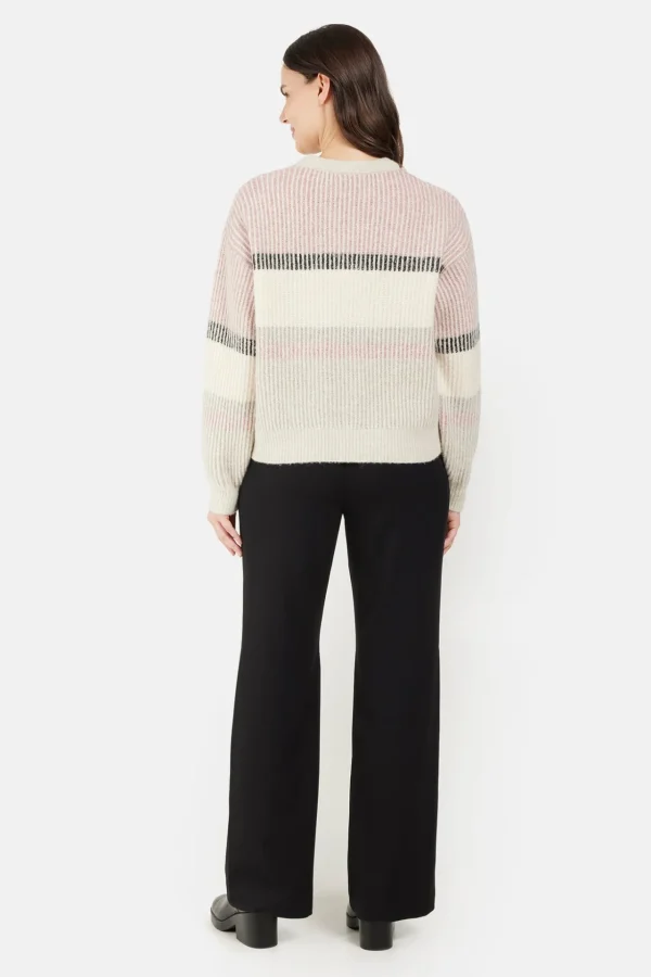 Strik pullover - Rosa mix