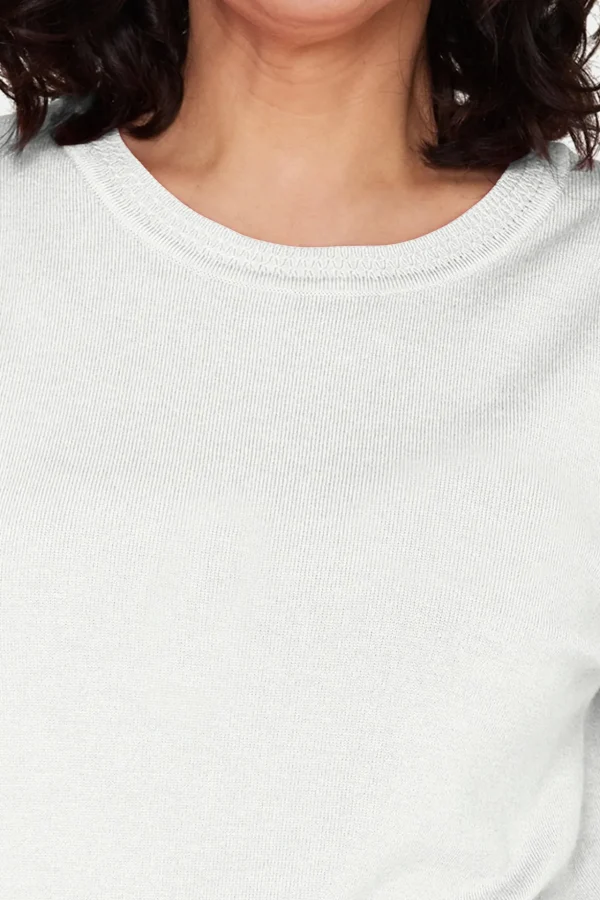 Sweater Kortærmet - Cloud Dancer