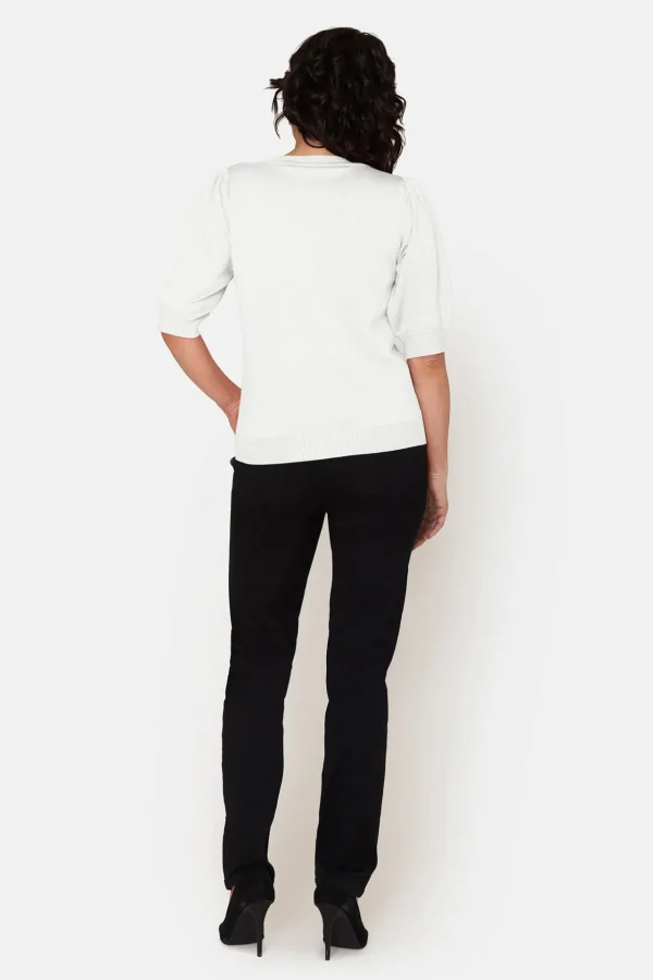 Sweater Kortærmet - Cloud Dancer