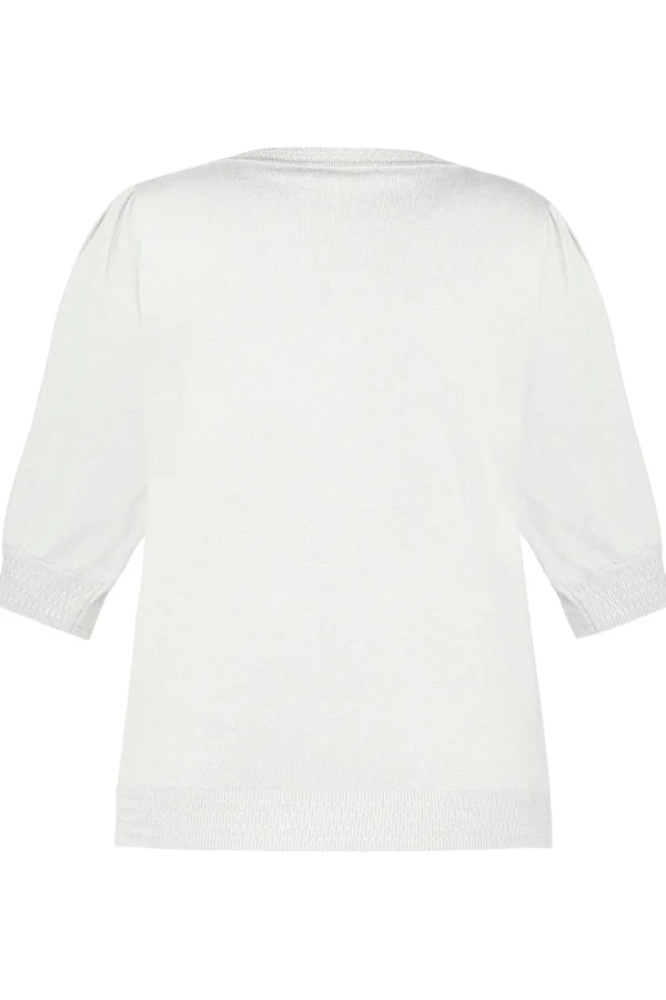 Sweater Kortærmet - Cloud Dancer