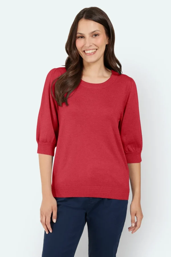 Sweater Kortærmet - Scarlet Red