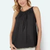 Top - Sort - Blondedetaljer