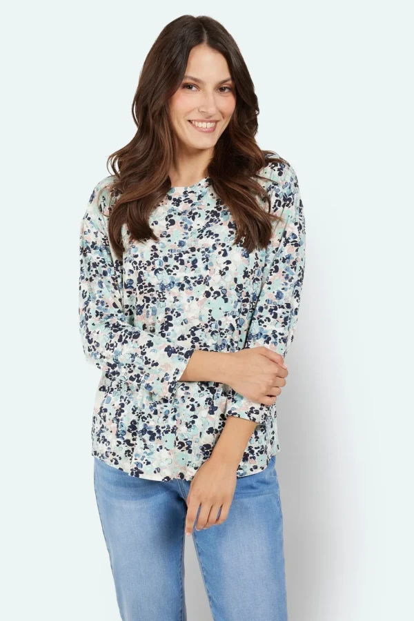 T-shirt - Blå - Rund hals