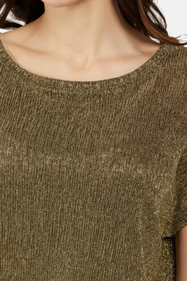 T-shirt - Gold Lurex