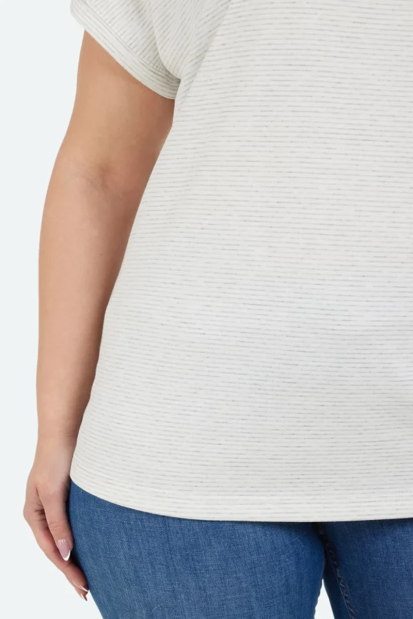T-shirt - Hvid med Grå