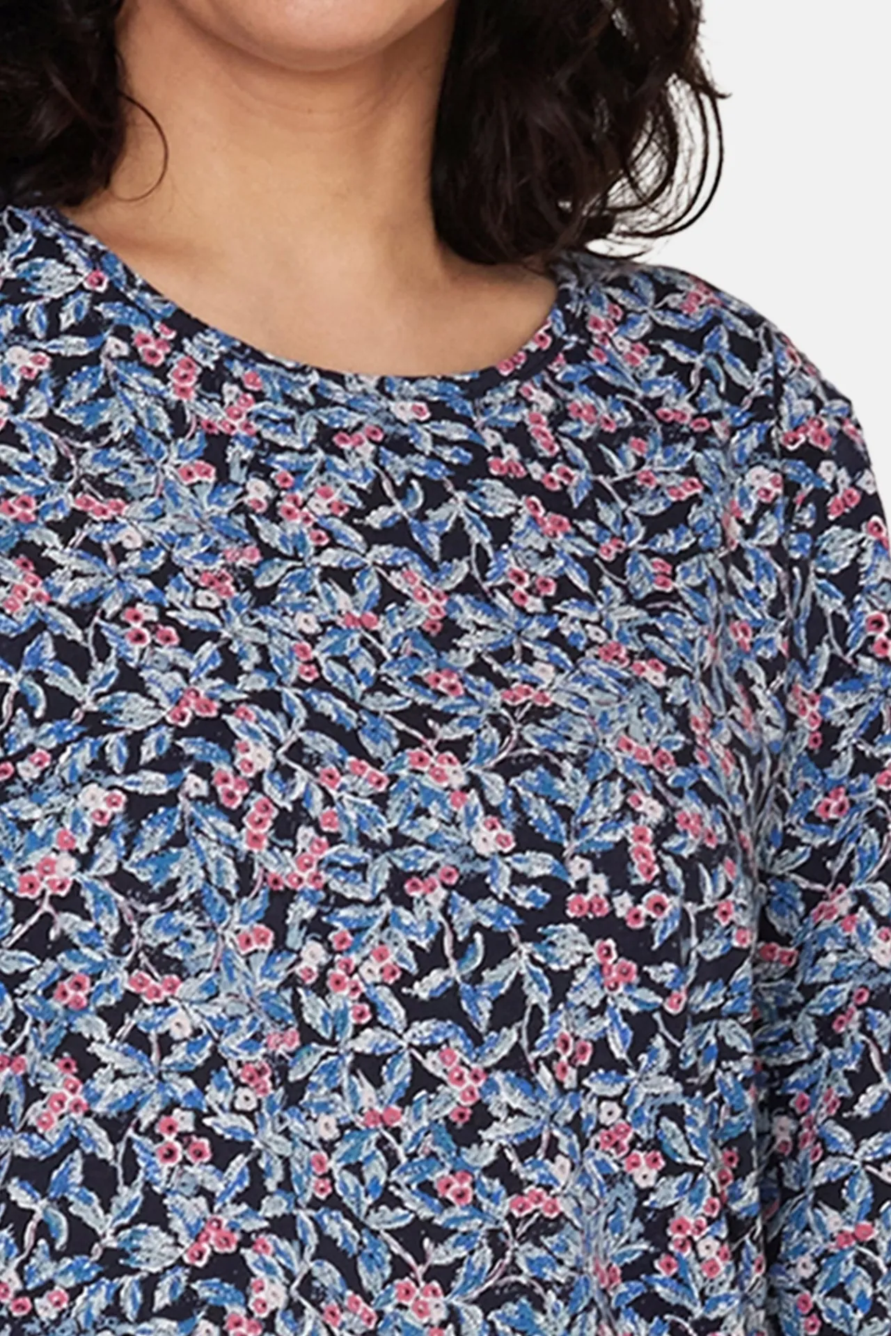 tshirt__rme__navy_mix_1.webp T-shirt 3/4 ærme - Navy Mix