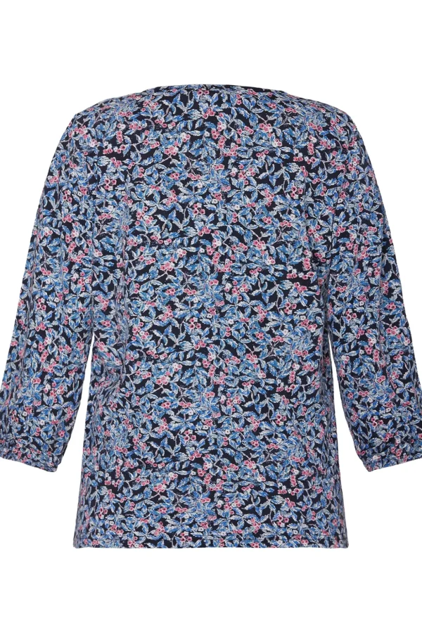 T-shirt 3/4 ærme - Navy Mix