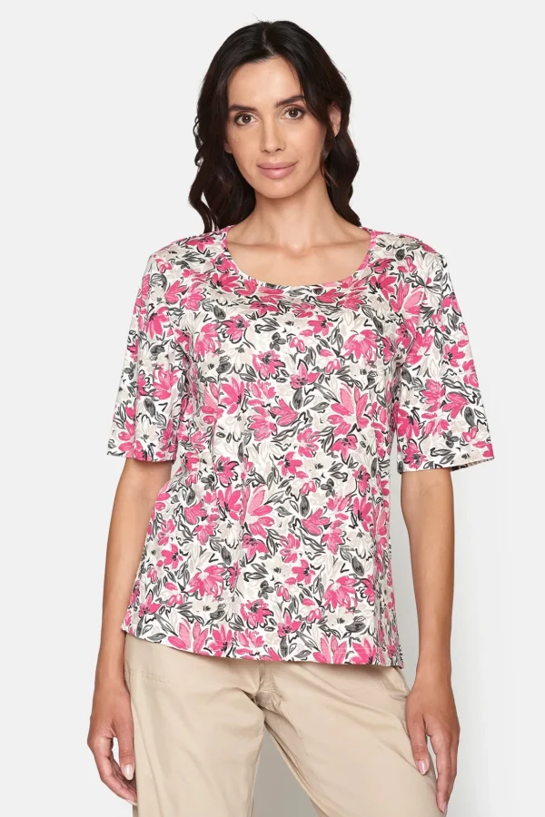 T-shirt Kortærmet - Pink Yarrow Mix
