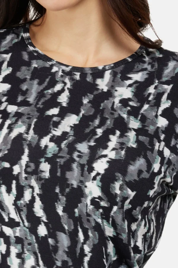 T-shirt Langærmet - Black mix