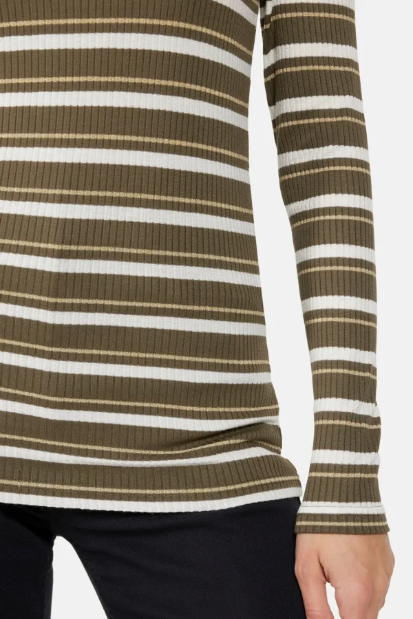 T-shirt Langærmet - Olive Night Mix