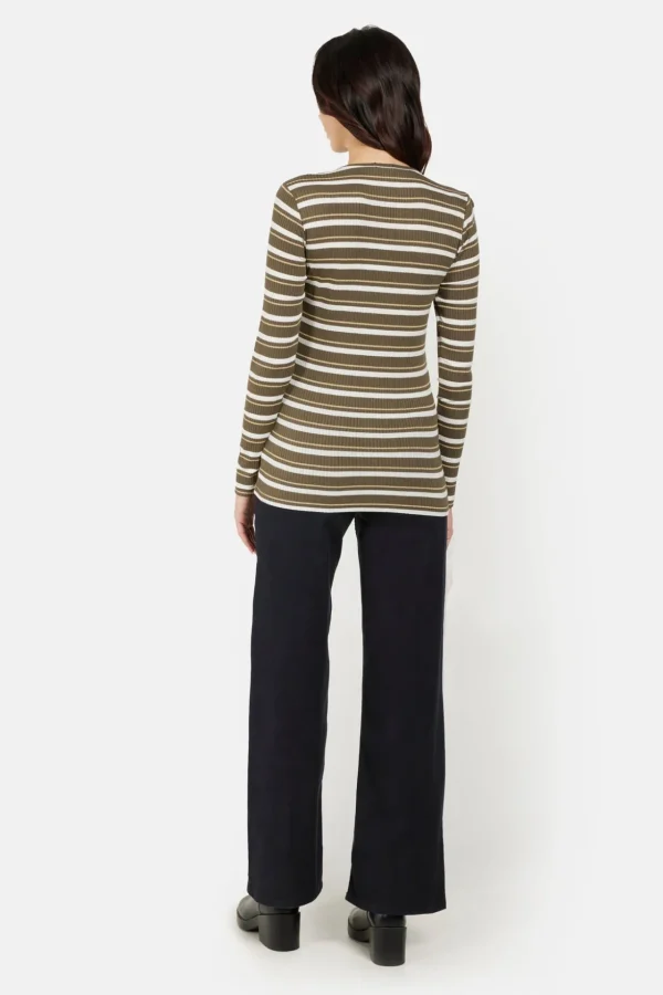 T-shirt Langærmet - Olive Night Mix