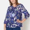 T-shirt Med 3/4 ærmer - Beacon Blue