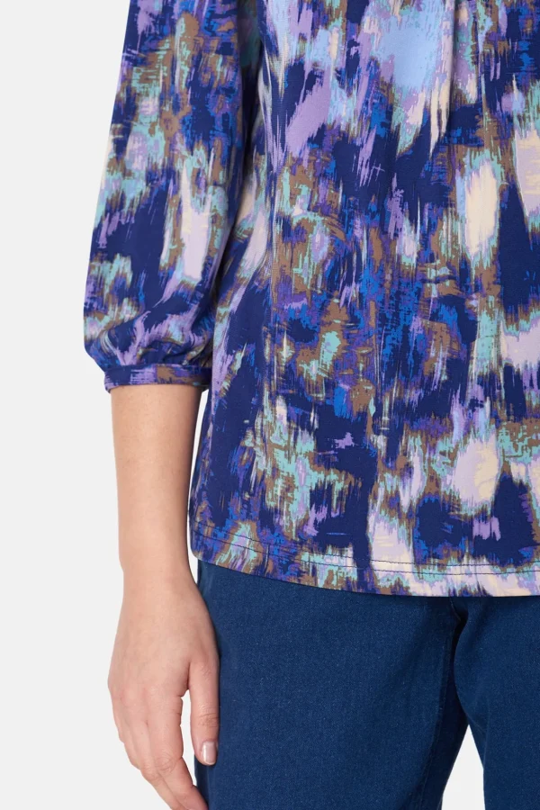 T-shirt Med 3/4 ærmer - Beacon Blue