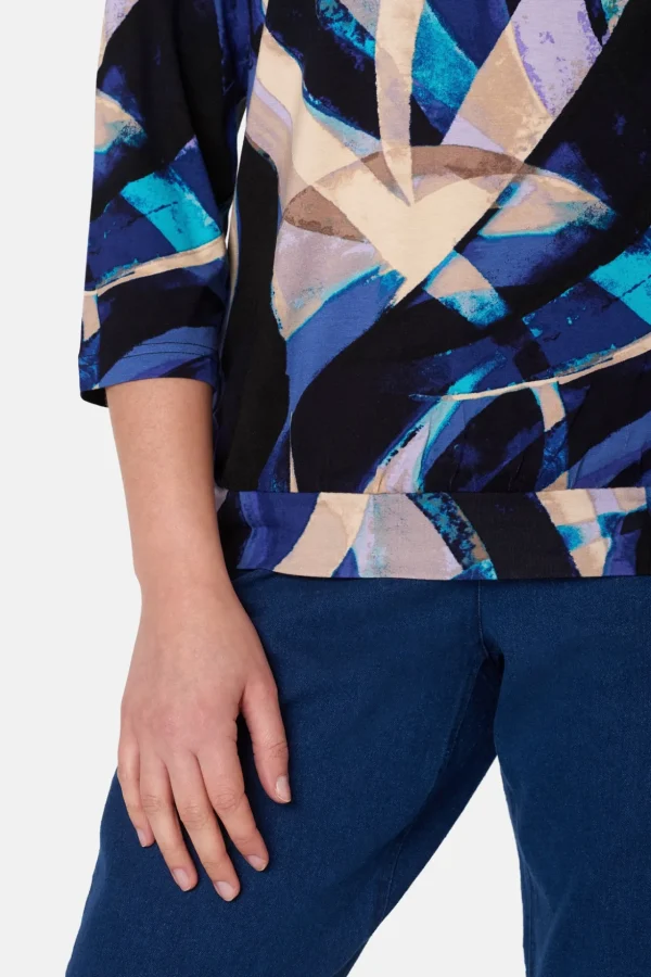 T-shirt Med 3/4 ærmer - Beacon Blue