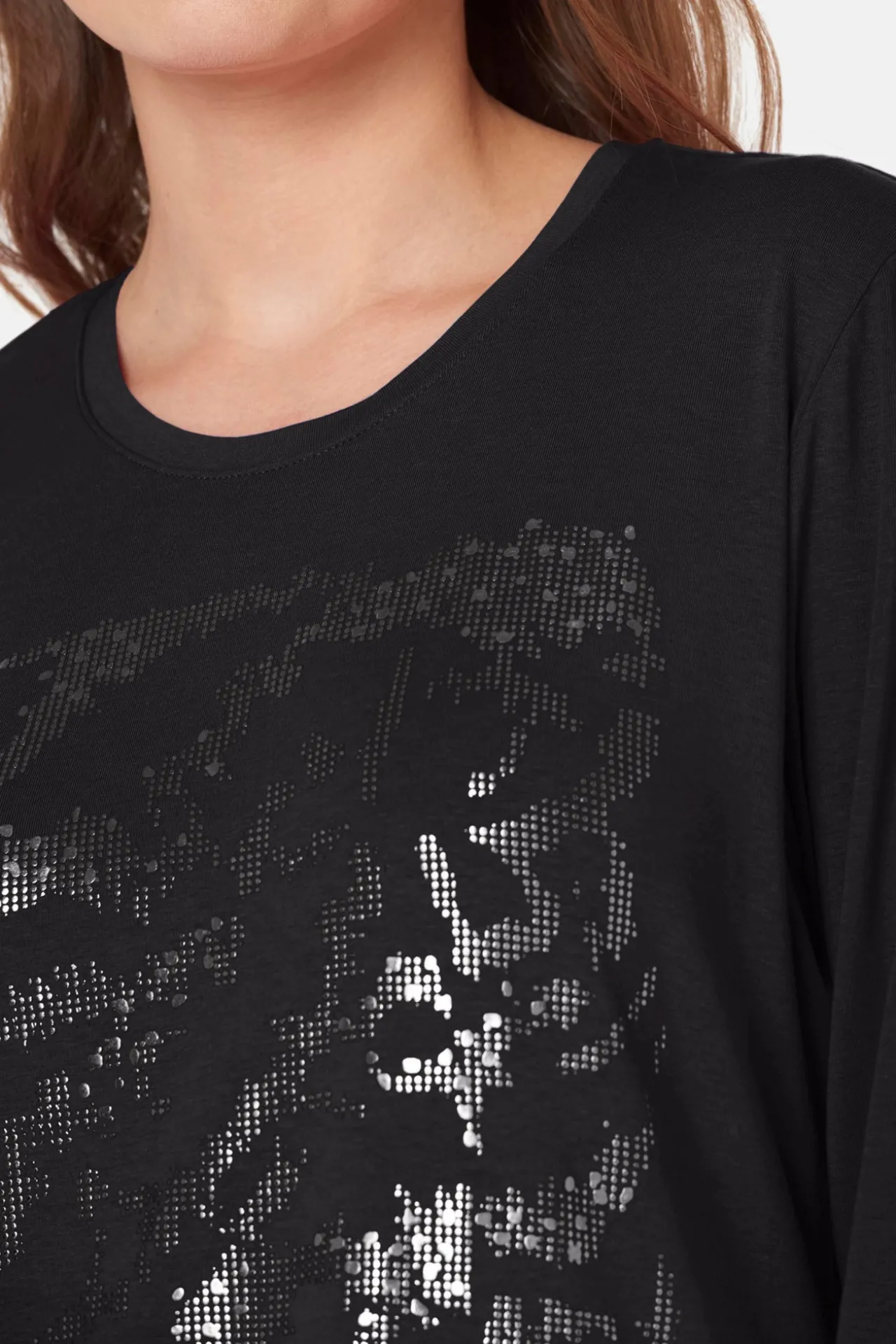 tshirt_med__rmer__black_1-1.webp T-shirt Med 3/4 ærmer - Black