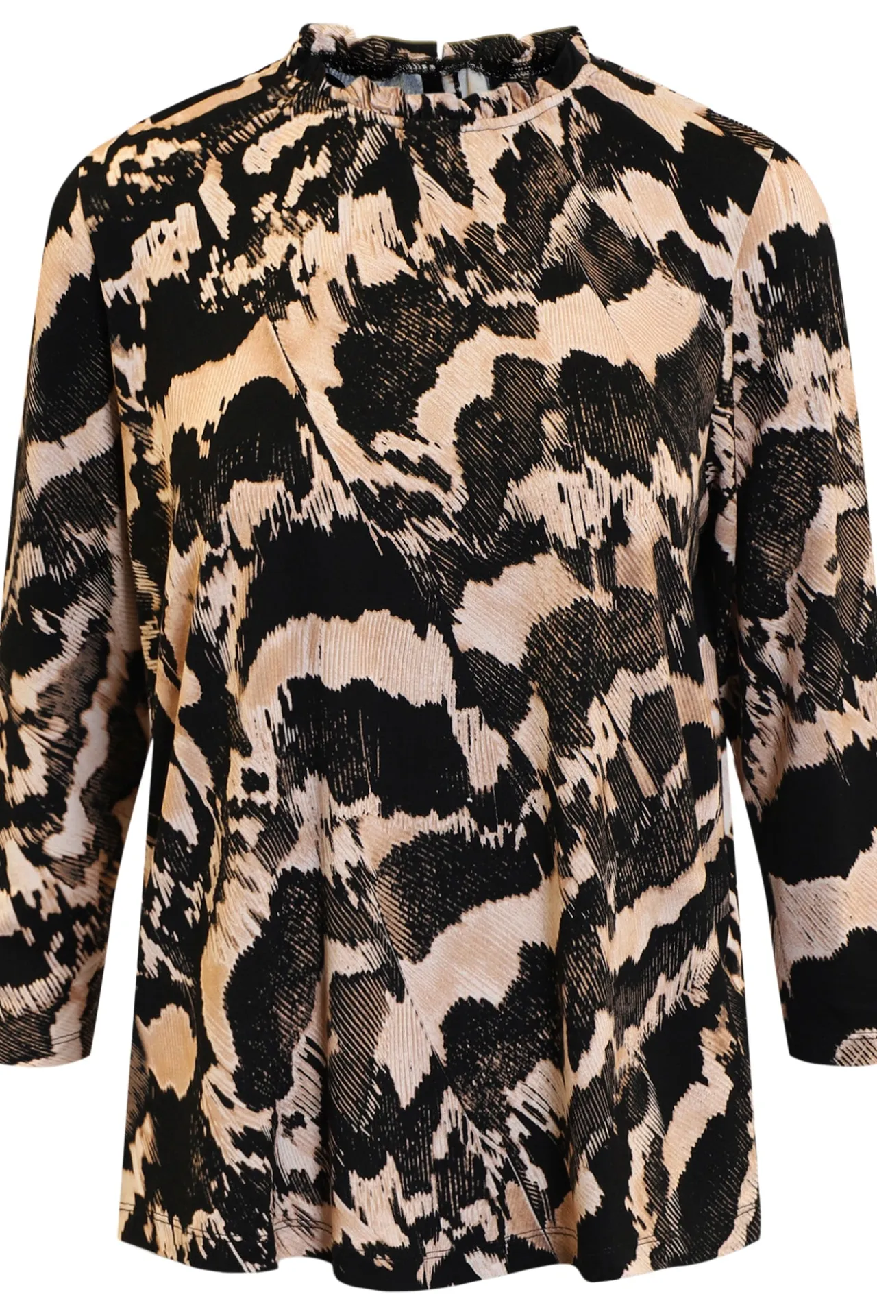 tshirt_med__rmer__brun_0.webp T-shirt Med 3/4 ærmer - Brun