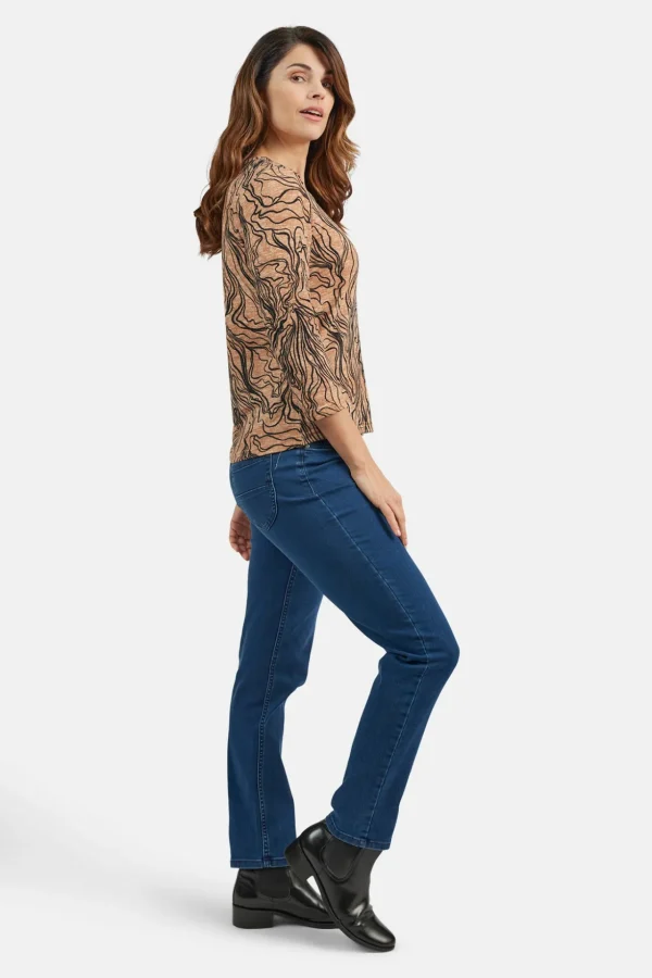 T-shirt Med 3/4 ærmer - Brun mix