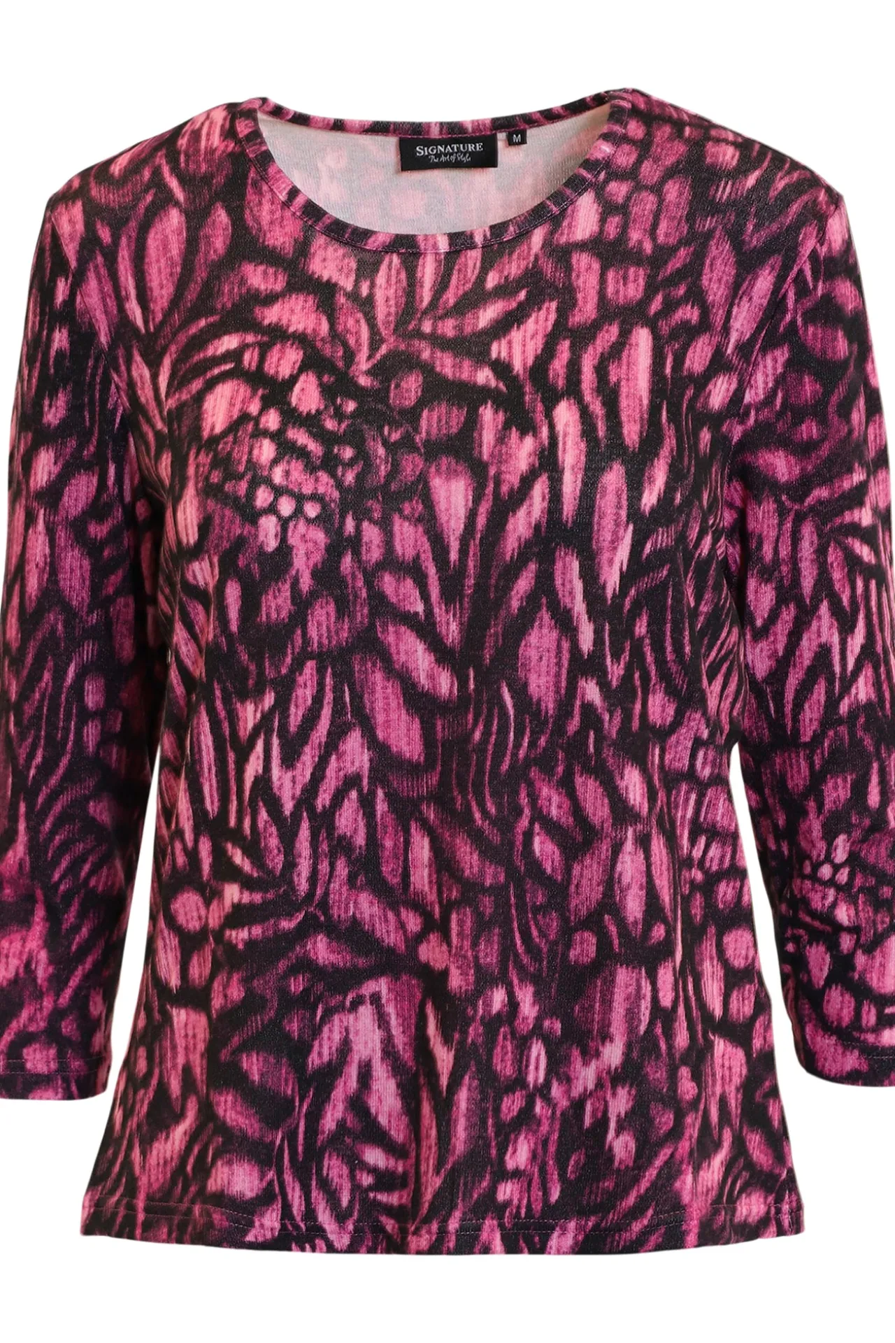 tshirt_med__rmer__fuchsia_0.webp T-shirt Med 3/4 ærmer - Fuchsia Mix