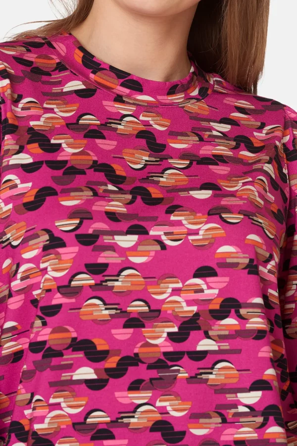 T-shirt Med 3/4 ærmer - Fuchsia Red