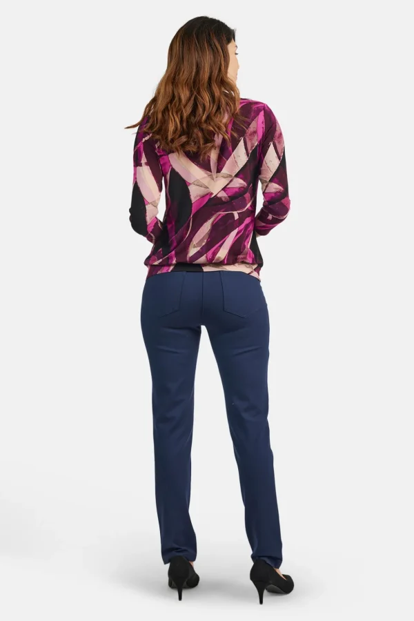 T-shirt Med 3/4 ærmer - Fuchsia Rød