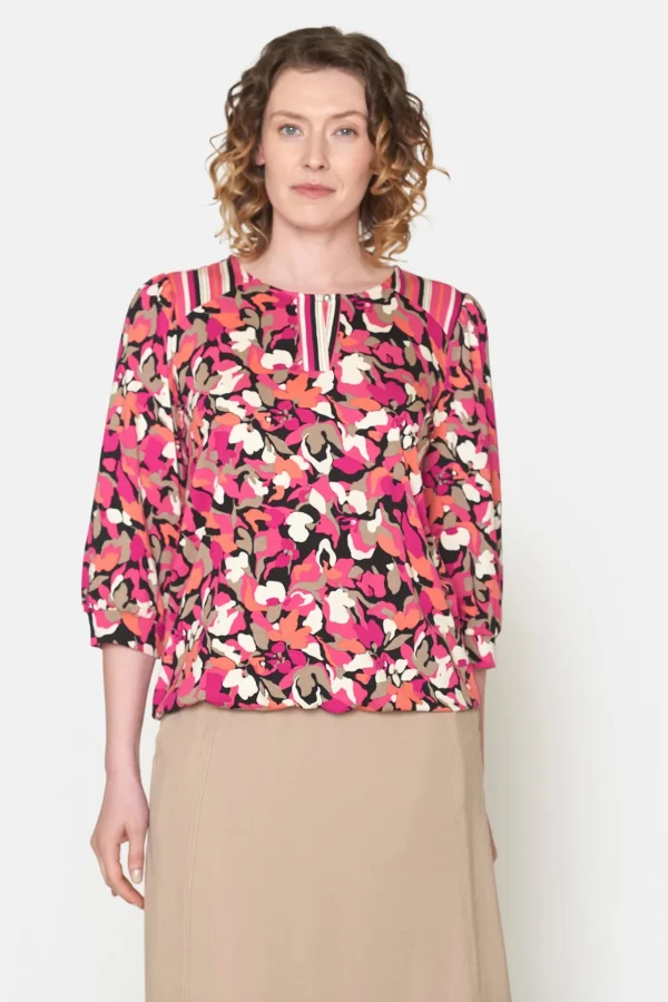 T-shirt Med 3/4 ærmer - Magenta