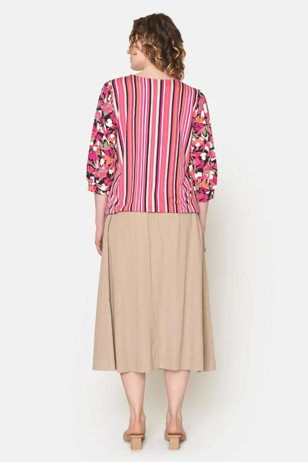 T-shirt Med 3/4 ærmer - Magenta