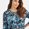 T-shirt Med 3/4 ærmer - Midnight Blue