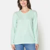 T-shirt Med Rund Hals - Mist Green