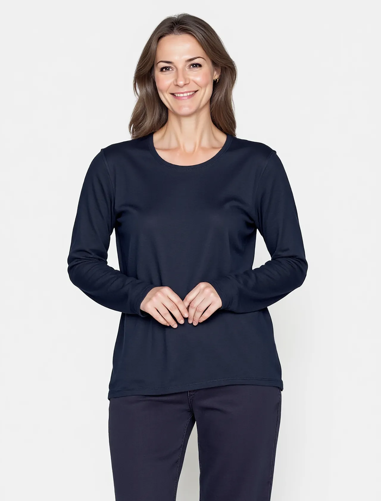 tshirt_med_rund_hals__nav_0.webp T-shirt Med Rund Hals - Navy
