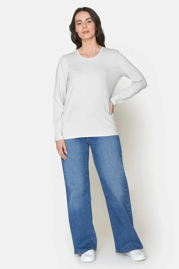 T-shirt Med Rund Hals - White
