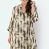 Tunika - Creme/Grå Print