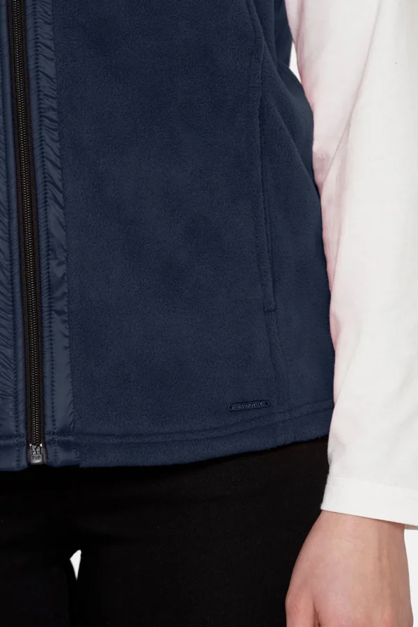 Vest i fleece - Navy
