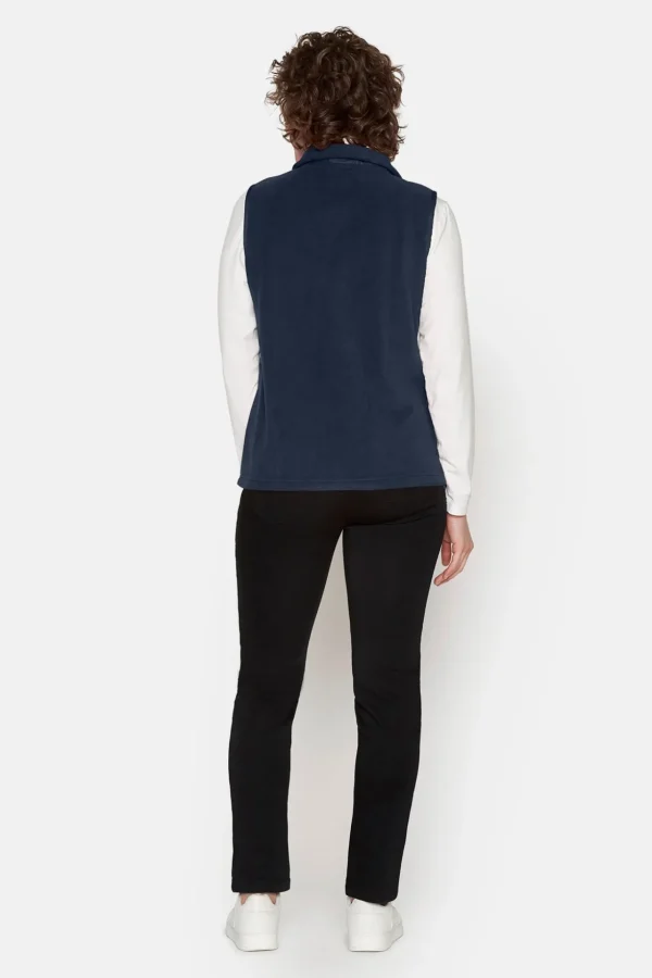 Vest i fleece - Navy