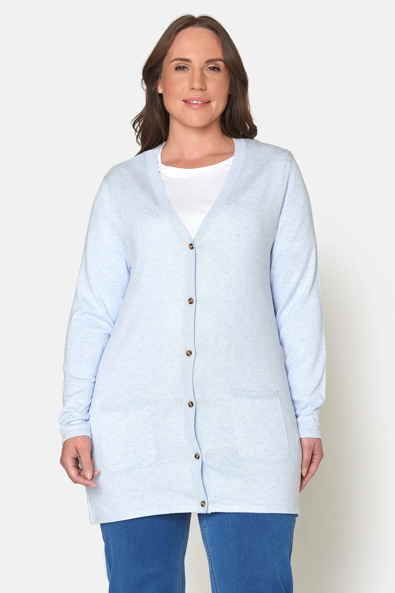 basic_cardigan__blue_mela_3.webp Basic Cardigan - Blue Melange