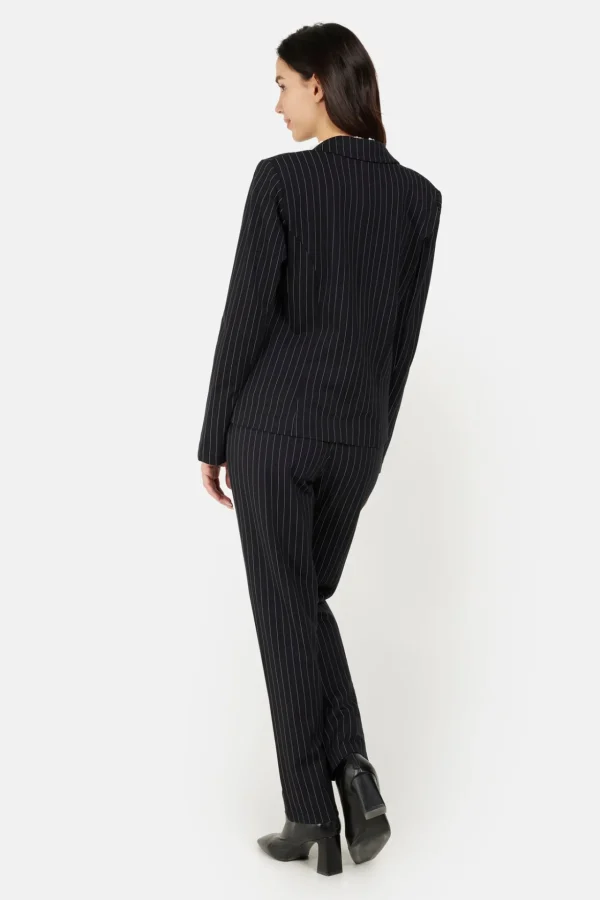 Blazer - Sort Pinstripe
