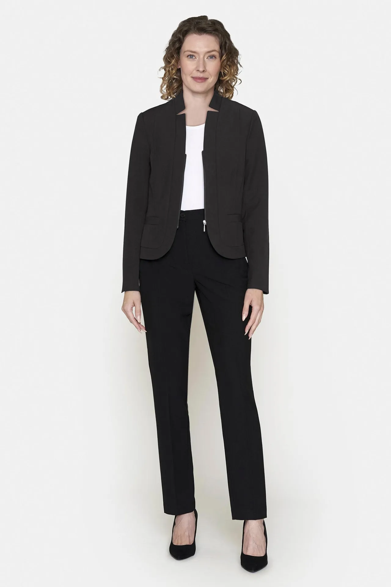 blazer_med_lynls__sort_3.webp Blazer Med Lynlås - Sort