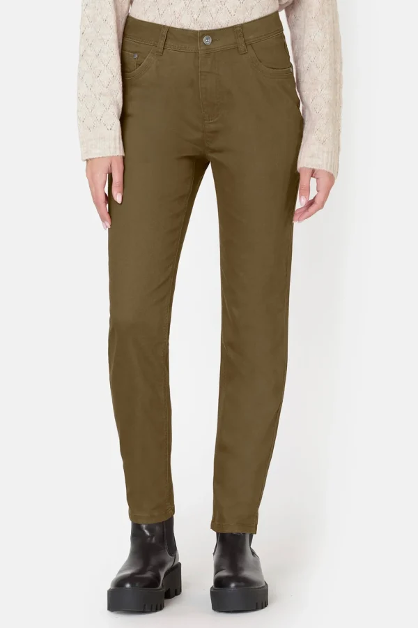 Bukser 7/8 Jane - Olive Green