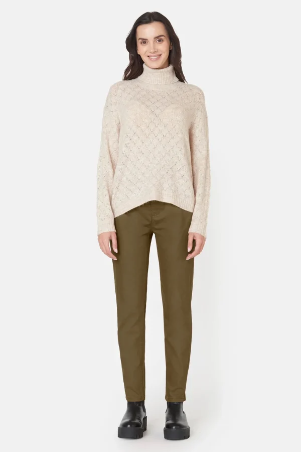 Bukser 7/8 Jane - Olive Green