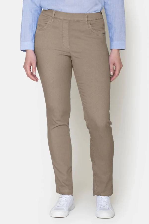 Bukser Madelaine - Mørk Sand - Straight fit