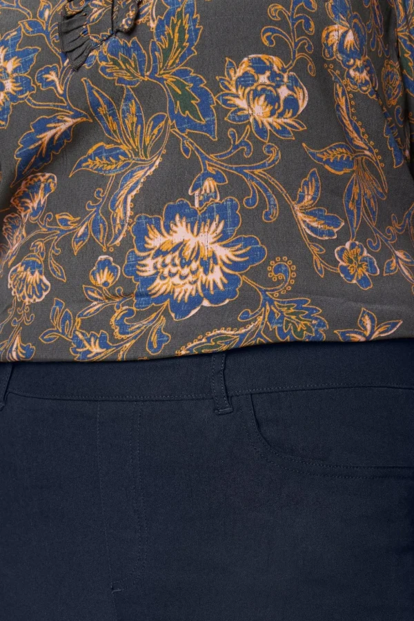 7/8 Bukser Sofia - Midnight Blue Navy