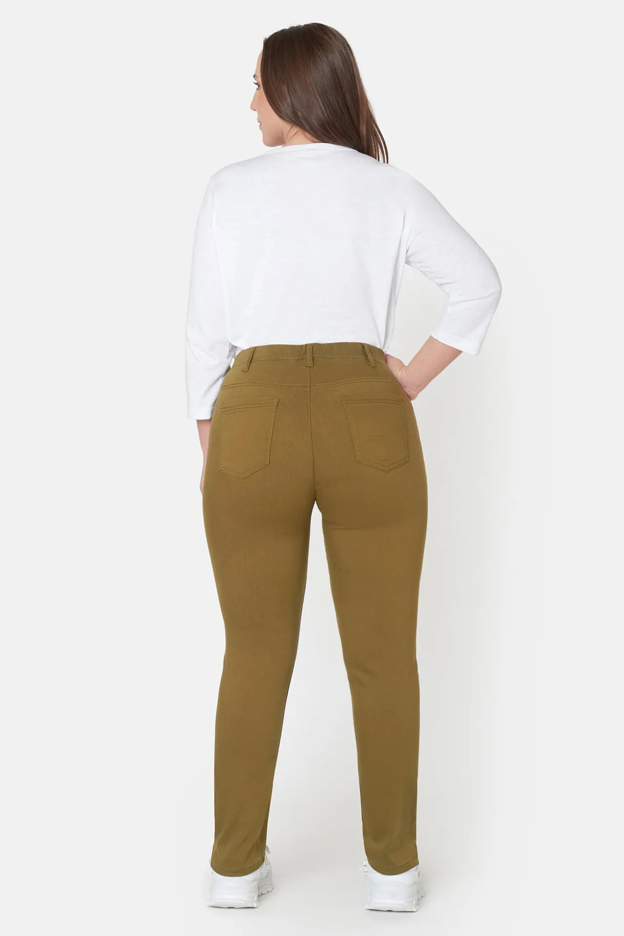 bukser_sofia_slit_fit__o_3.webp 7/8 Bukser, Sofia, Slit Fit - Olive Branch