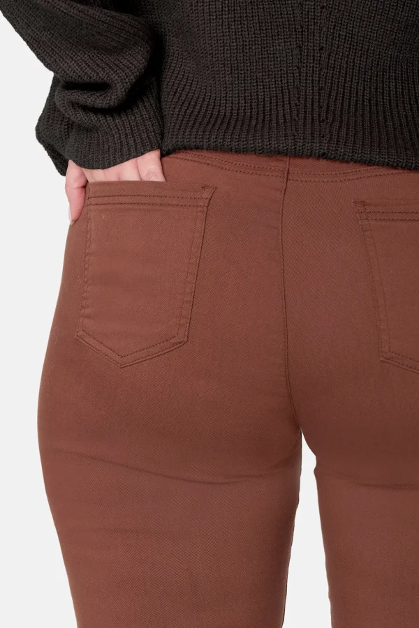 7/8 Bukser, Sofia, Slit Fit - Tiramisu