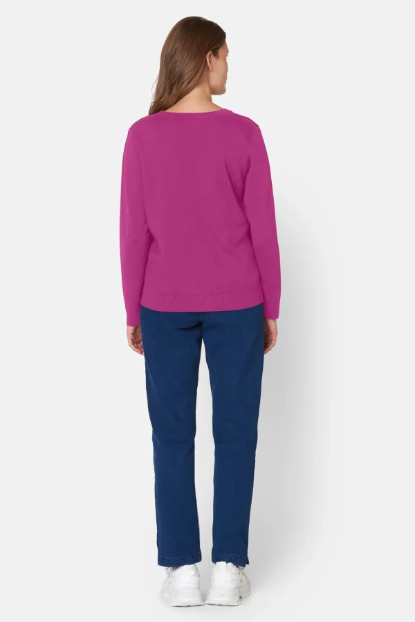 Cardigan - Fuchsia Red