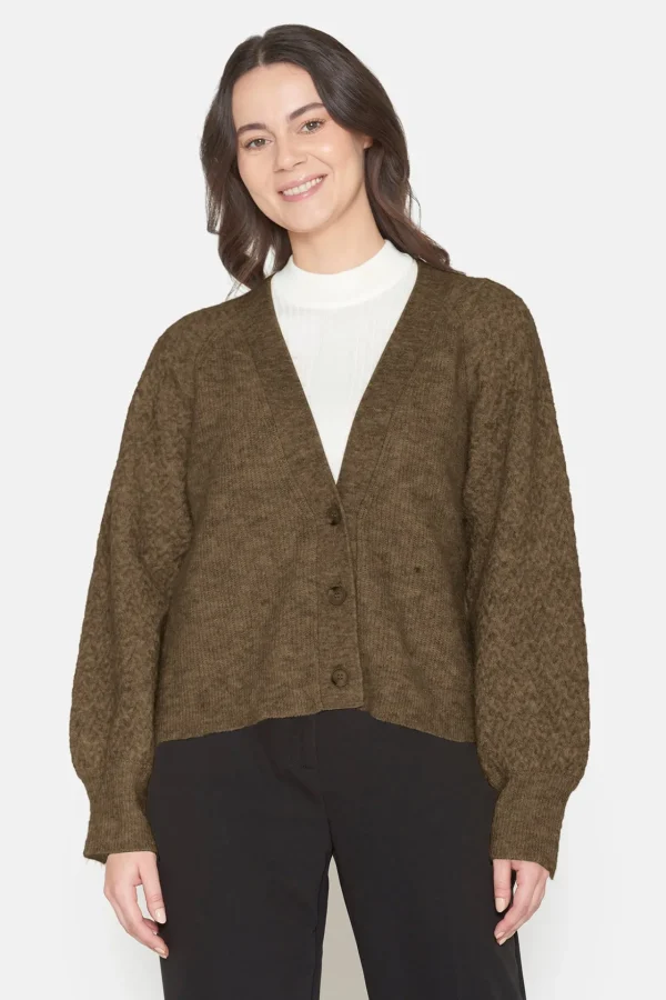 Cardigan - Taupe Melange